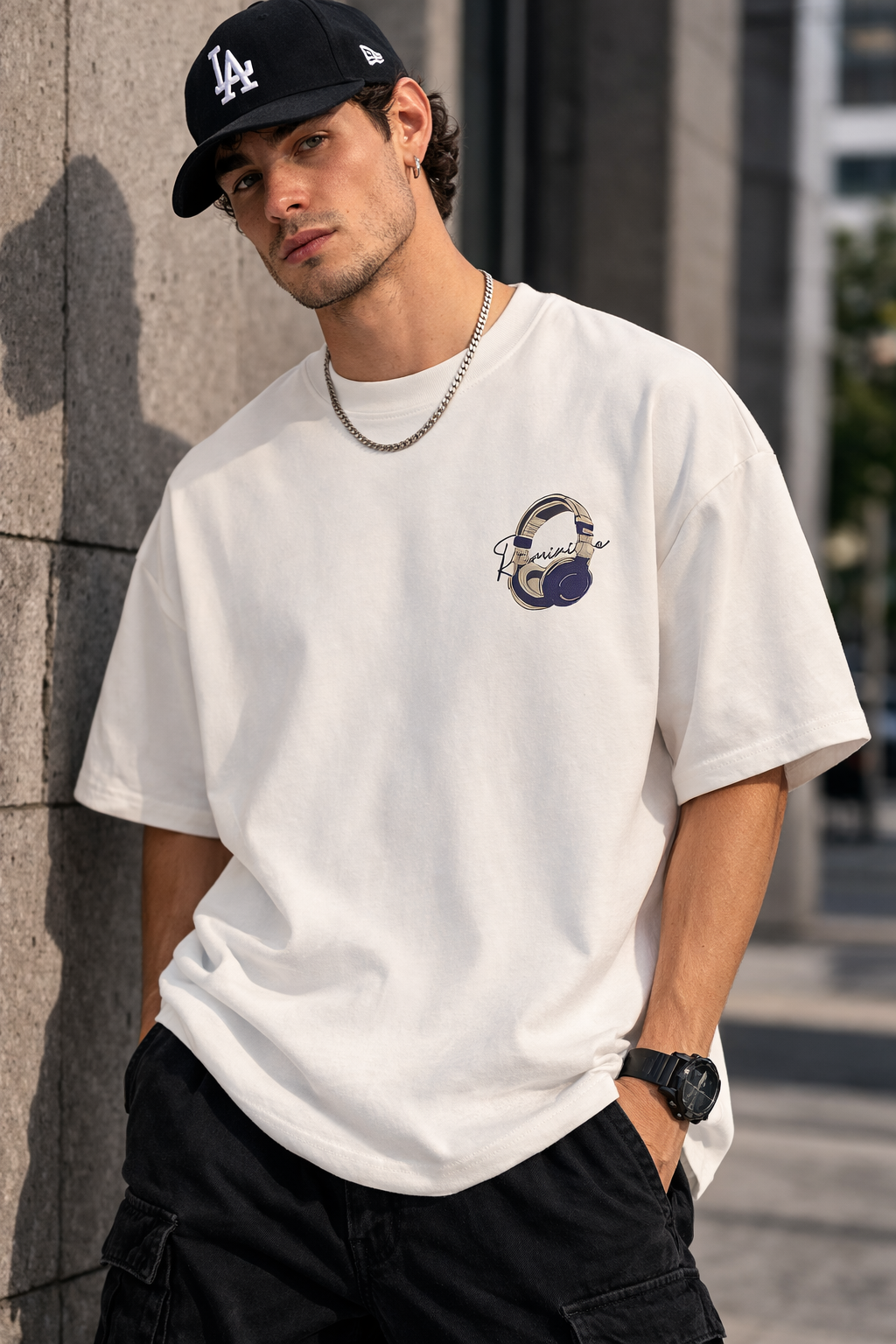 Retro Headphone Music Graphic Tee