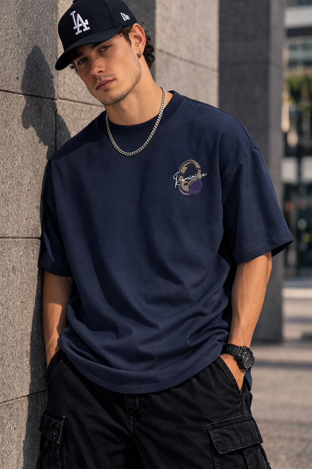 Retro Headphone Music Graphic Tee