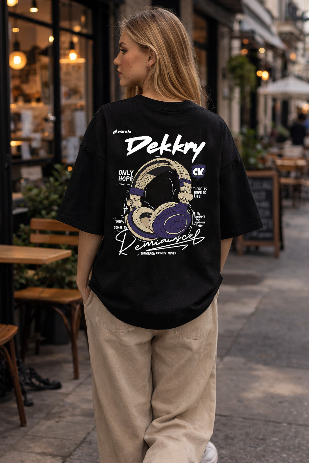 Retro Headphone Music Graphic Tee