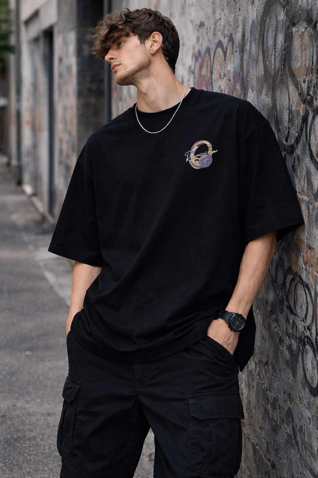 Retro Headphone Music Graphic Tee