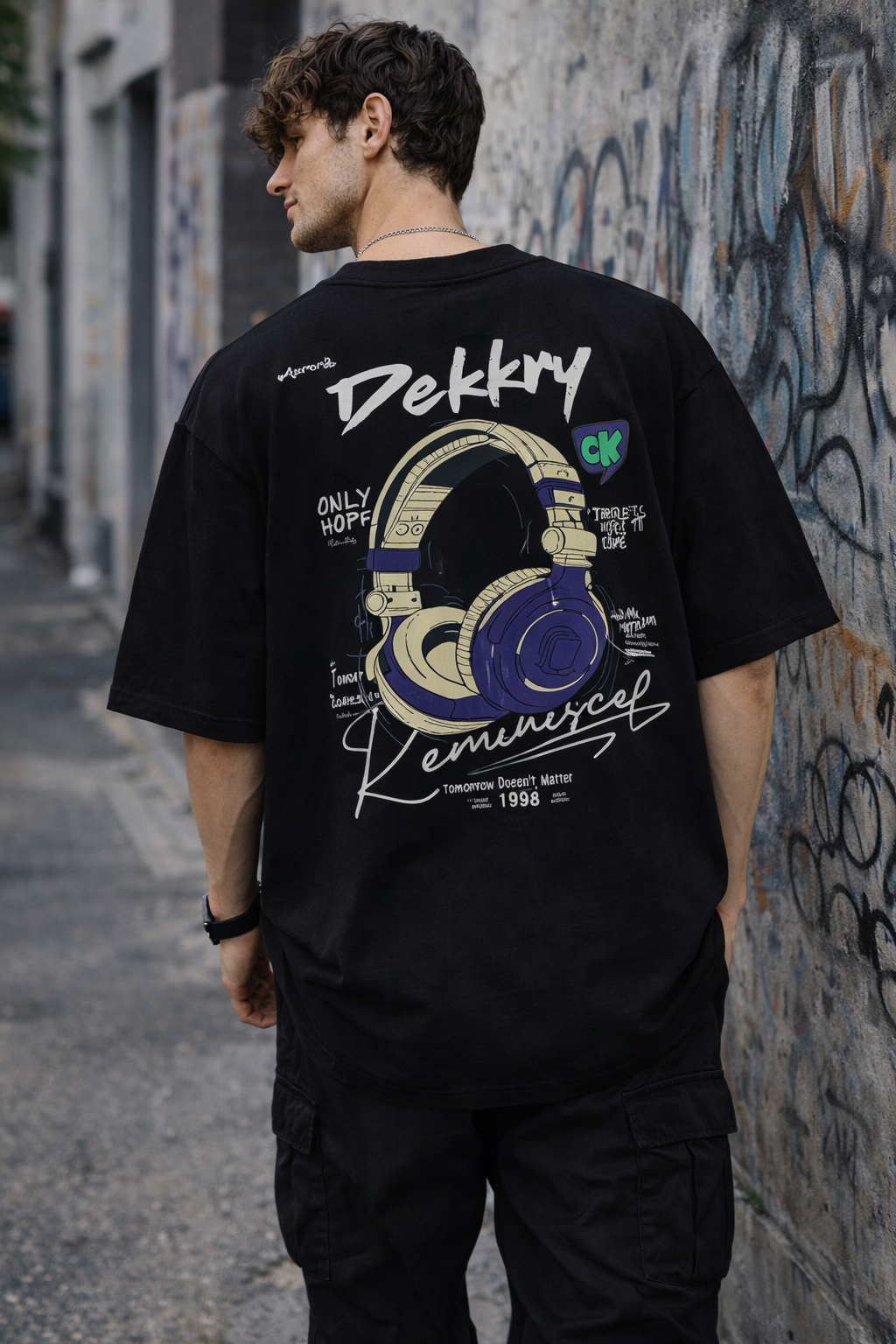 Retro Headphone Music Graphic Tee