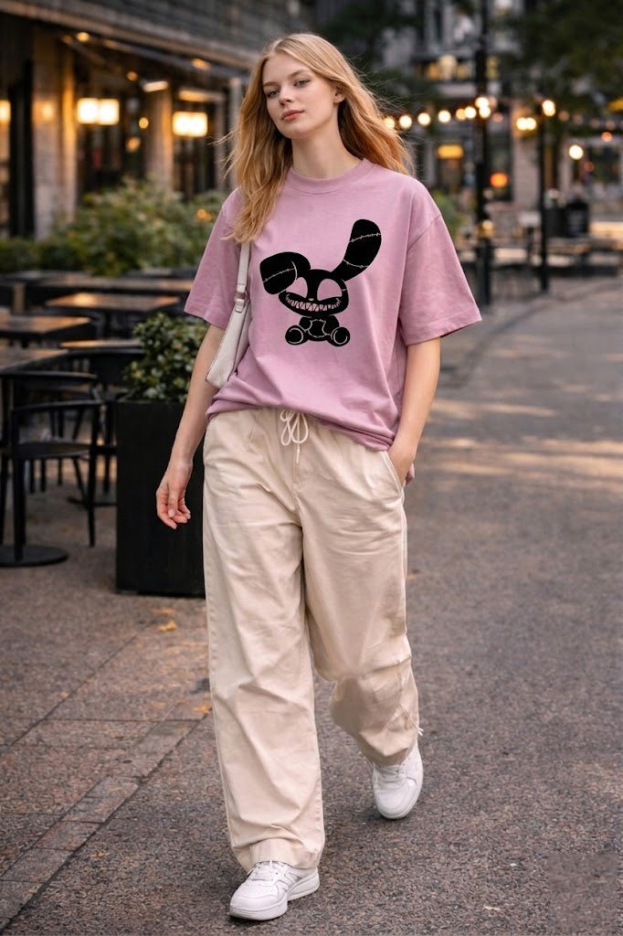 Mad Bunny Graffiti Oversized T-Shirt